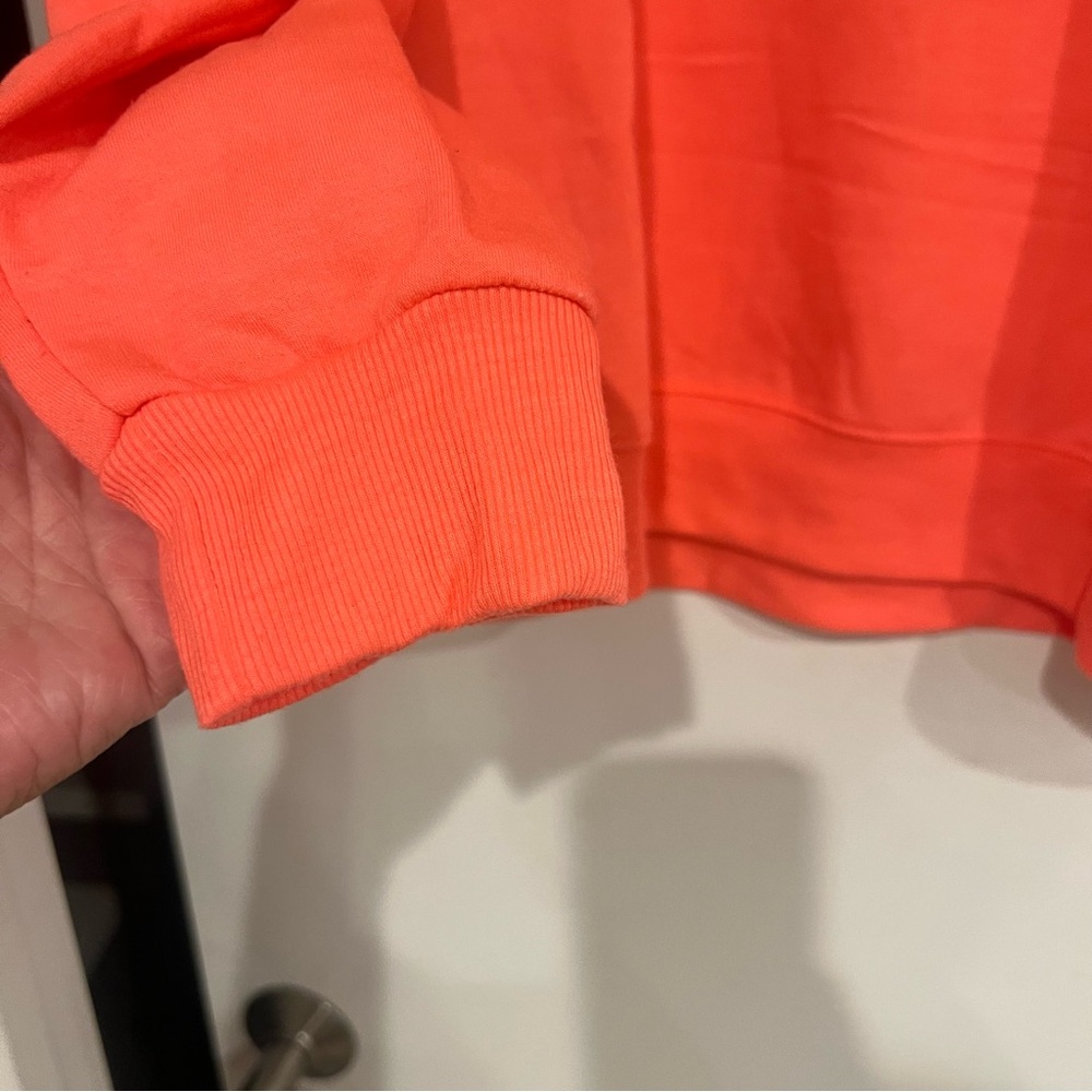 WORKSHOP REPUBLIC CLOTHING "ON BEACH TIME" BRIGHT ORANGE SWEATSHIRT SIZE XL - Picture 3 of 10